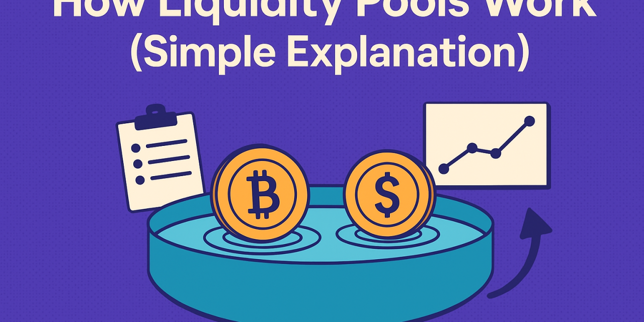 💧 How Liquidity Pools Work (Simple Explanation)
