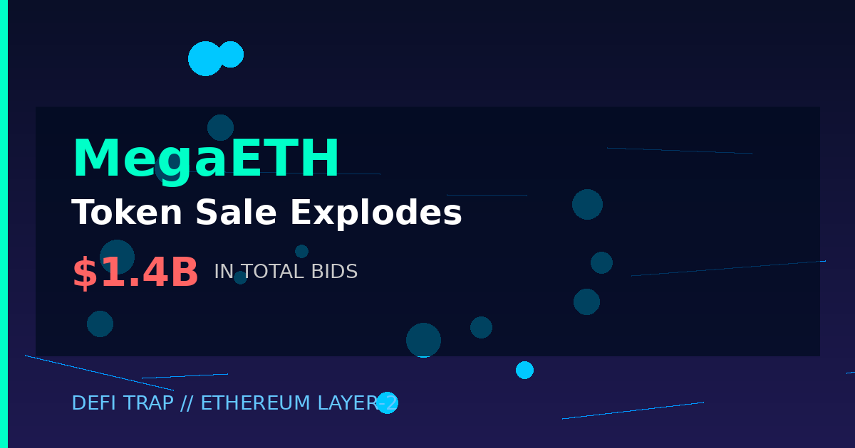 MegaETH Token Sale Shatters Records: $1.4B in Bids for Ethereum’s Speed Demon