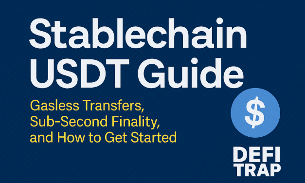 Stablechain USDT Guide — Gasless Transfers, Sub-Second Finality, and How to Get Started