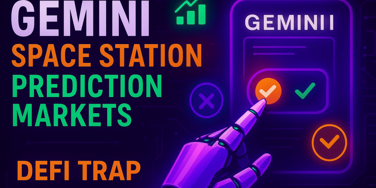 Gemini Space Station – Prediction Markets: The Regulated Bet Wall Street Can’t Ignore